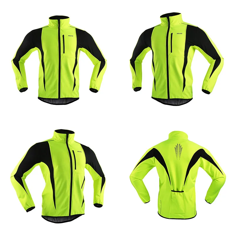 Arsuxeo men inverno ciclismo jaqueta à prova