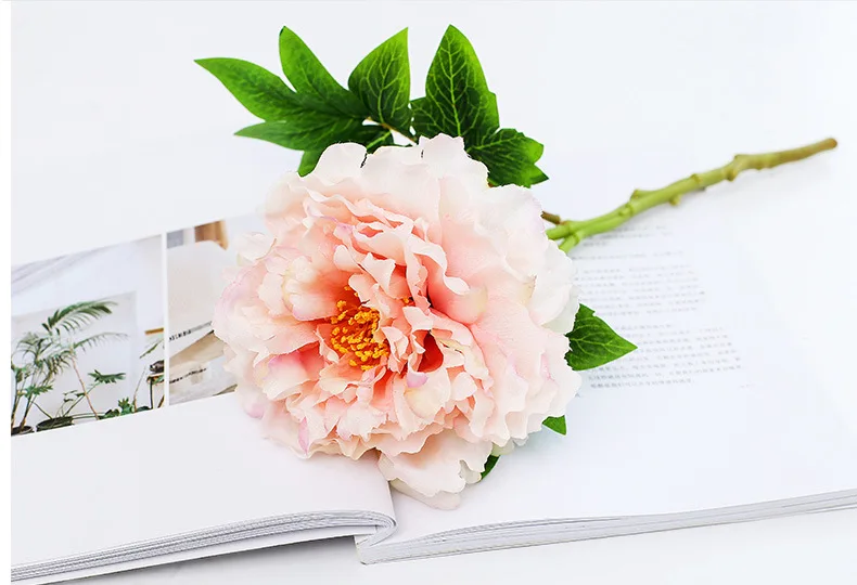 Light pink roses artificial peonies 