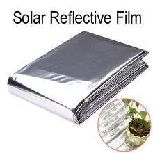 VOGVIGO 82x47Inch Zilver Plant Reflecterende Film Groeien Licht Accessoires Kas Reflectie Coating Plant Covers Garden Plant Care