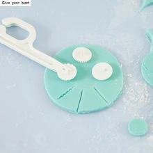 Высокое качество колеса Fondant Embosser Cutter Торт Обледенение Отделка Инструмент Сахар ремесло круглый коврик кружева резак Ножи форма для выпечки