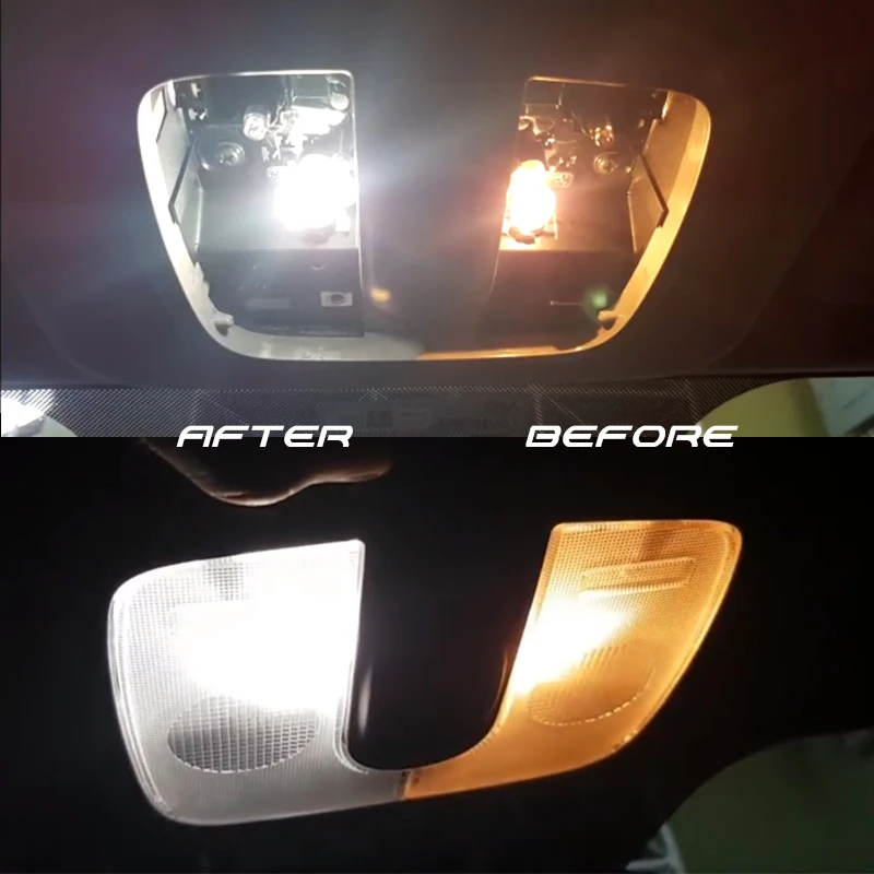 Светодиодные лампы для салона автомобиля для Toyota Camry 2007-2011, 6 шт., сменные светодиодные лампы для автомобиля, Стайлинг багажника, карго, ступенька, вежливая лампа