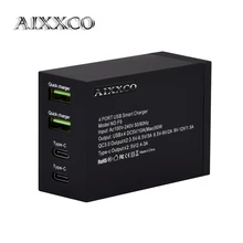 AIXXCO Quick Charge 3,0 type C зарядное устройство для мобильного телефона USB настольное и настенное зарядное устройство смарт Быстрая зарядка для samsung Galaxy S8 Xiaomi