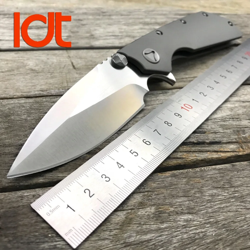 LDT Marfione DOC Folding Knife D2 Blade Titanium TC4 Handle Knives Survival Camping Hunting Tactical Outdoor Knife EDC Tools LDT Marfione DOC Folding Knife D2 Blade Titanium TC4 Handle Knives Survival Camping Hunting Tactical Outdoor Knife EDC Tools