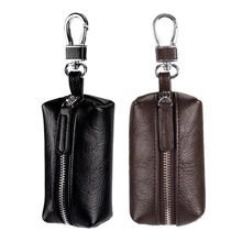 2018 Hot Fashion Men Women Synthetic Leather Car font b Key b font Ring Bag font