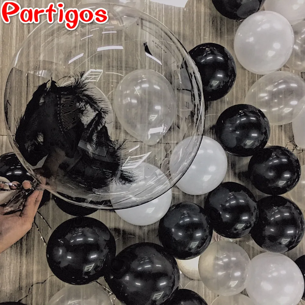 20 piezas 10/unids 18/24 pulgadas sin arrugas Bobo transparente claro PVC globo cumpleaños Boda boda fiesta decoración helio Globos inflables