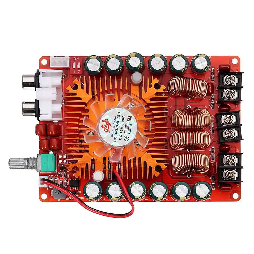 CLAITE двухканальной 2*160 W TDA7498E BTL Мощность аудио цифровой стереоусилитель доска
