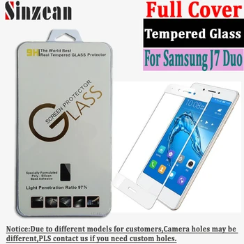

Sinzean 2.5D Flat Full Covered Tempered Screen Protector For Samsung J7 Duo with retail package 50pcs/lot (BLACK/WHITE/GOLD)