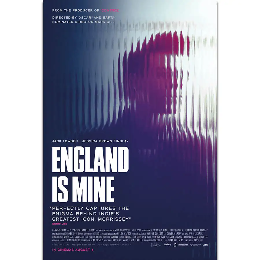 

S1820 England is Mine Steven Patrick Morrissey Smiths 2017 Movie Wall Art Painting Print On Silk Canvas Poster Home Decoration