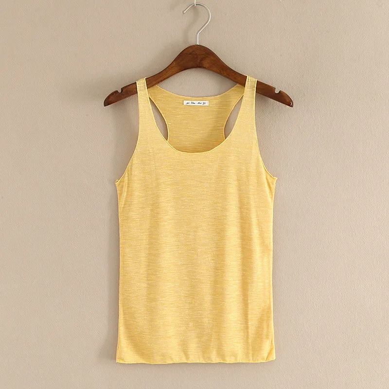 2016 Nylon/spandex Women Active Summer Tank top Double Layers Padded