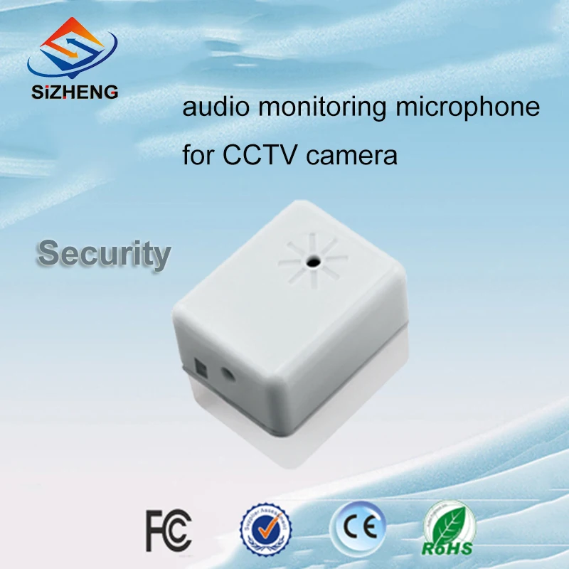 

SIZHENG SIZ-105 CCTV microphone hanging in the wall -55dB audio surveillance for cameras