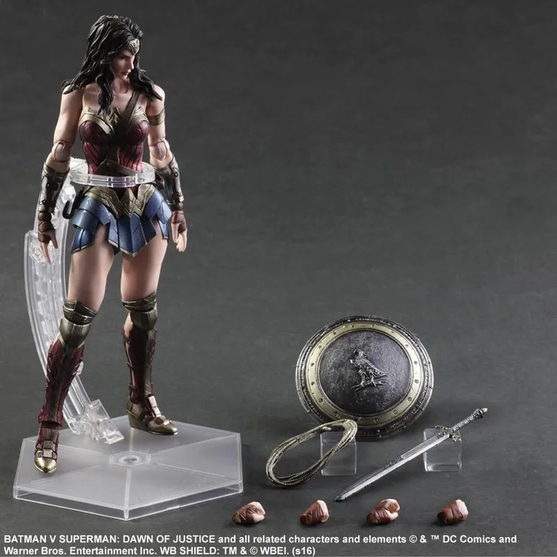

New Marvel Hot Movie PLAY ARTS Wonder Woman PVC Action Figure Statue Doll Toy 28cm Model toys Hot Sale