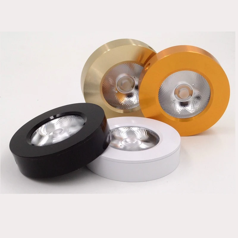 

3 Pcs Mini Led Downlight 15W 220V Epistar Chip Ultrathin Cob Spot Led Light Ceiling Surface Mount Home Cabinet Wardrobe