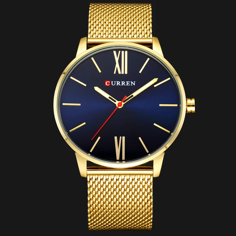 

CURREN Men Watches Top Brand Luxury Fashion Business Military Quartz Wristwatch Waterproof Male Clock Golden Relogio Masculino