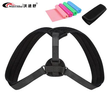 

wootshu back correction with breathable pose with clavicle adjustable hunchback correction with straight waist brace
