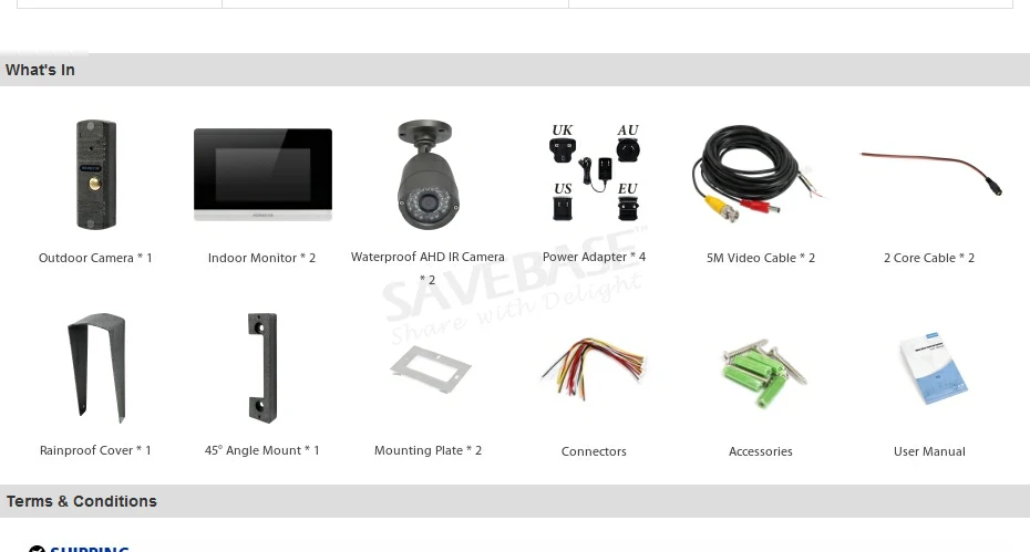 HOMSECUR 4 провода видео домофон вызова Системы с Водонепроницаемая камера видеонаблюдения BC011HD-S + BM716HD-S