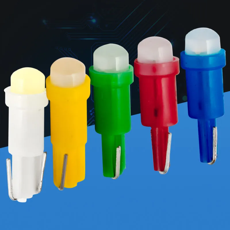 20 шт. Автомобильные светодиодные лампы T5 1 светодиод|t5 blue|t5 led tube lightlight knight |