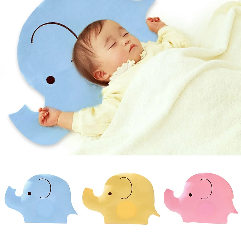 Newborn Baby Pillow Soft Cotton Sleeping Pillow Head Positioner Anti