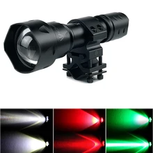 UniqueFire Military Hard Anodic Oxidation Flashlight UF-T20 Cree XRE Top imported Light Source, 3 Modes Flashlight+Scope Mount