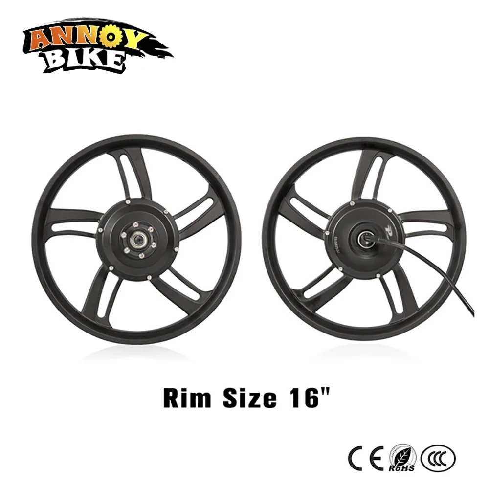 1" одно колесо из магния Alloy16" набор электрических колес комплект колес для горного велосипеда 36 в 48 в