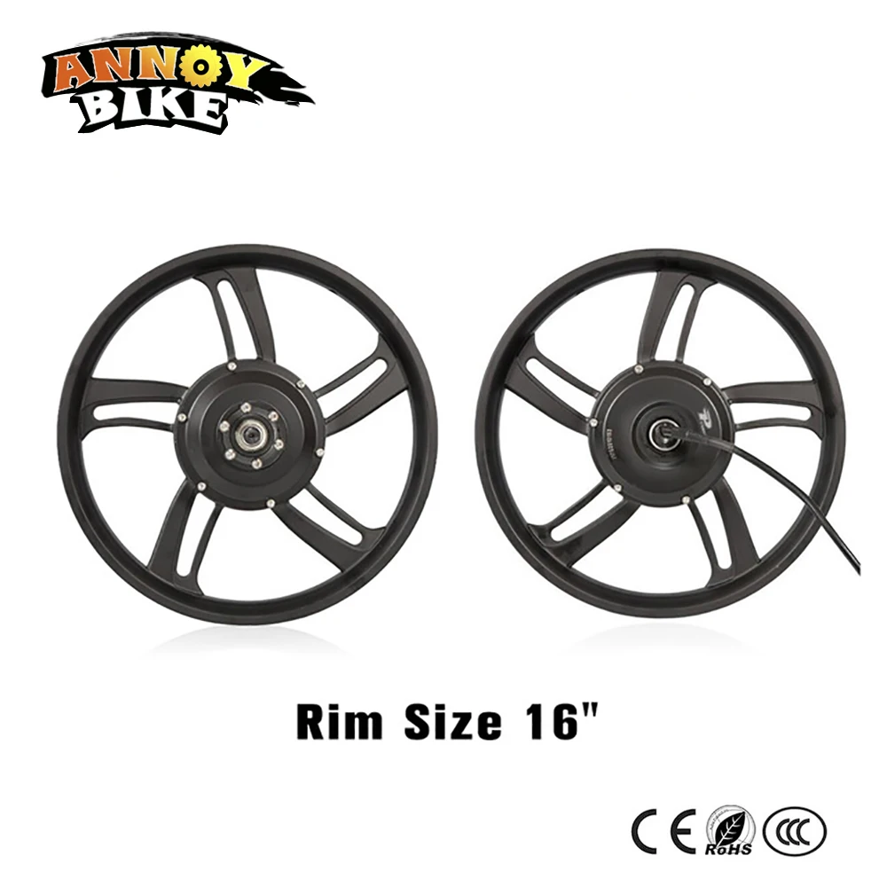 16 &quotодно колесо магния Alloy16&quot комплект электрического велосипеда колеса Горный
