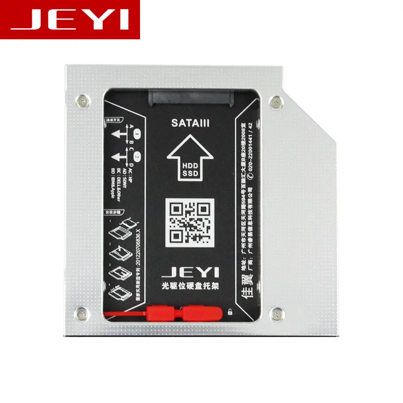 JEYI S27 Универсальный 2,5 '2 12,7 мм SSD HDD SATA ODD Drive Caddy адаптер отсек для 12,7 мм высота CD DVD rom Оптический ультрабук