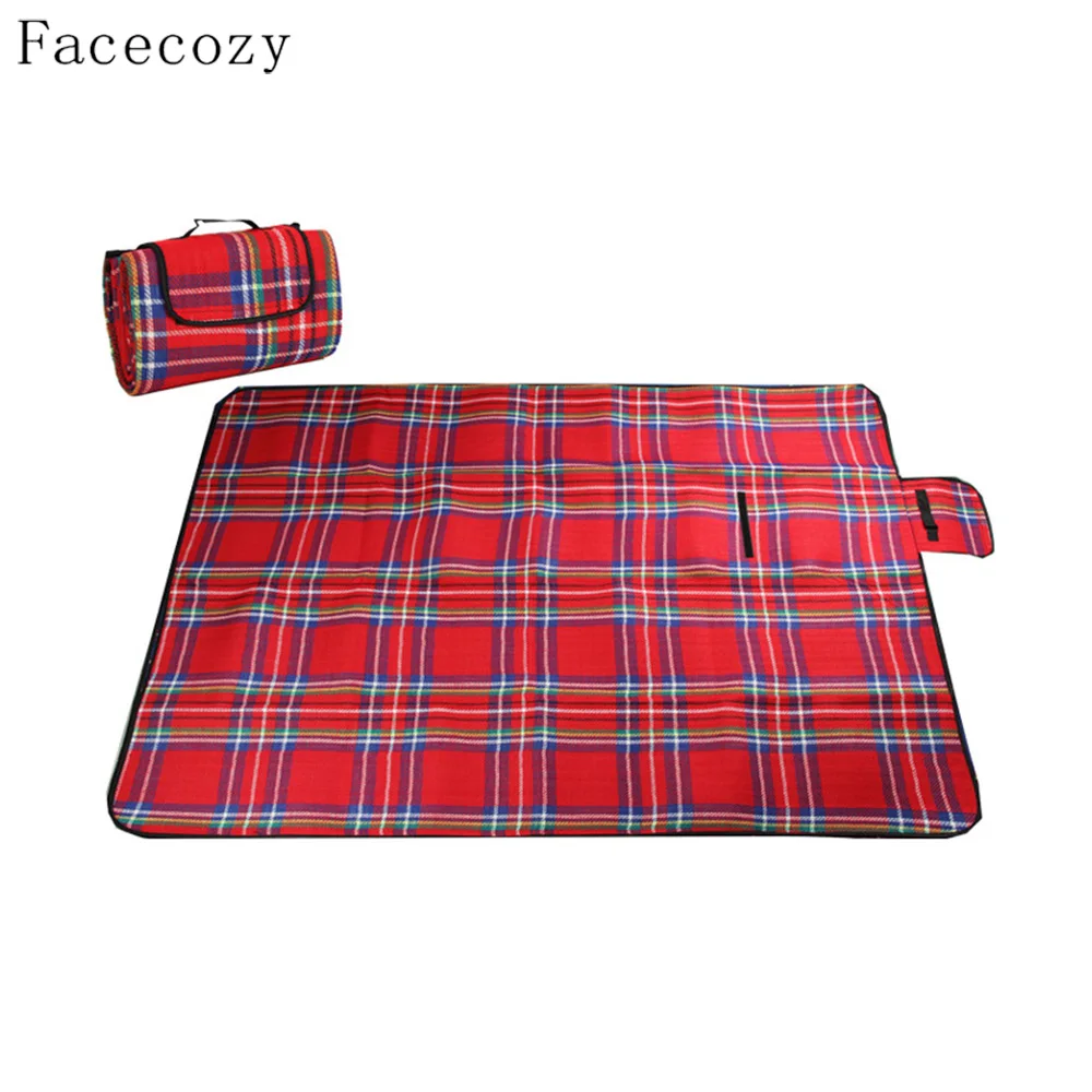 

Facecozy Outdoor Portable Picnic Mat 1.5x2M Waterproof Moistureproof Baby Climb Folding Sleeping Pad Collapsible Beach Blanket
