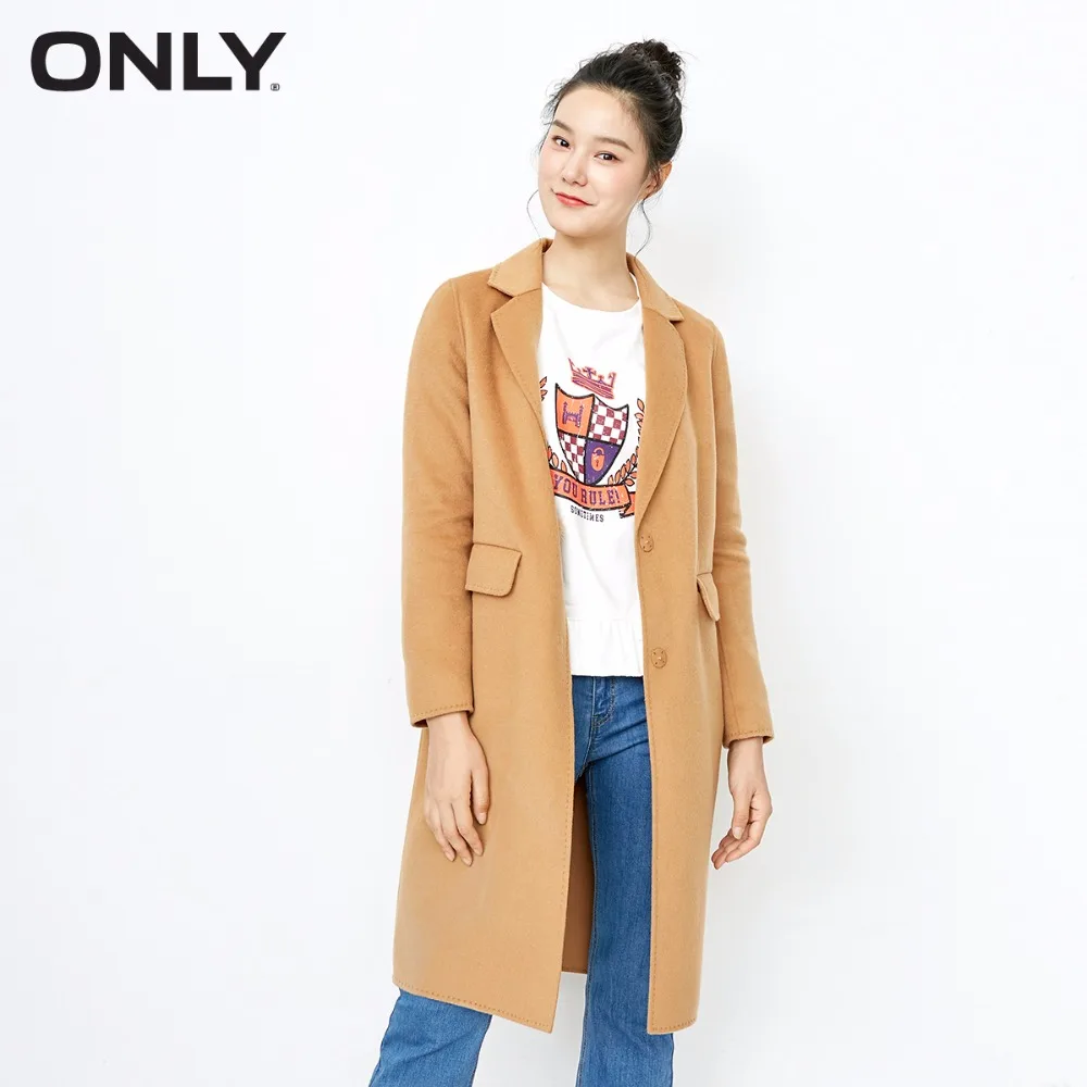 

ONLY Women's Overknee Double-faced Wool Coat|11734S511