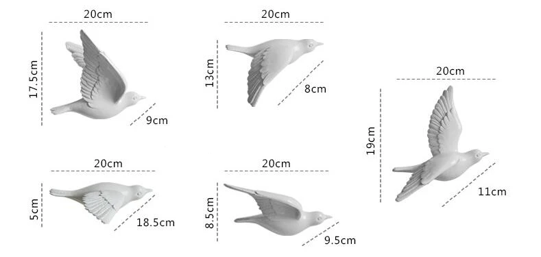 Европейский настенный светильник с птицами из смолы, украшение для дома, гостиной, дивана, телевизора, задний план, 3D настенная наклейка, Настенная роспись, орнамент, искусство