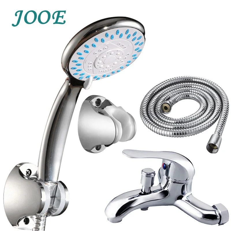 JOOE water saving pressurized 3 setting shower head+hot and cold mixer