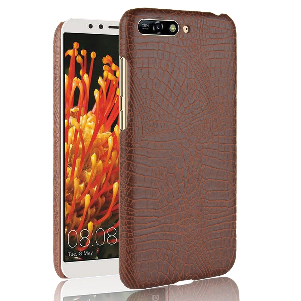 Кожаный чехол для Huawei Y6 2018 ATU L11 L21 бампер телефона Y 6 L22 жесткий чехол|Бамперы| |