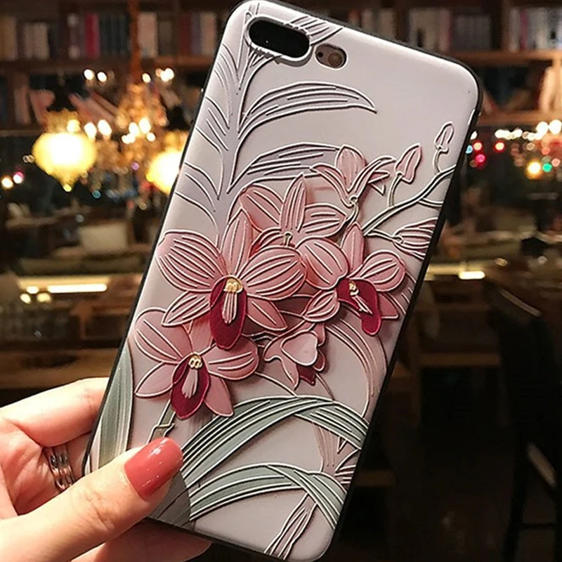 

3D Relief Flower Cover Silicone TPU Soft For Samsung Galaxy A7 2018 J5 2017 A5 2016 A3 A6 A9 A8 Star J4 J6 J7 Prime J8 Plus Case