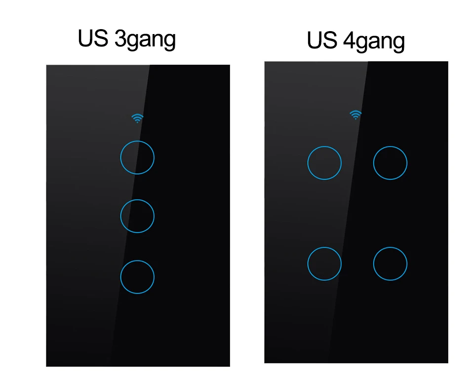 Свяжитесь с нами: 1/2/3/4 gang интеллектуальный пульт дистанционного управления Управление Wi-Fi таймер светильник переключатель Беспроводной настенный сенсорный переключатель, система автоматического управления "умный дом" Поддержка Alexa/google Home