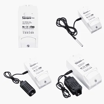 

Smart Wifi Switch Monitoring Temperature Humidity Wifi Smart Switch Home Automation Kit for Sonoff TH16