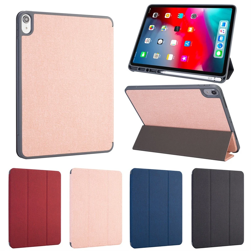 

For iPad Pro 11inch 2018 Tri-fold Smart Flip Folding Leather Stand Tablet Case Cover Drop resistance Tablet Case A30