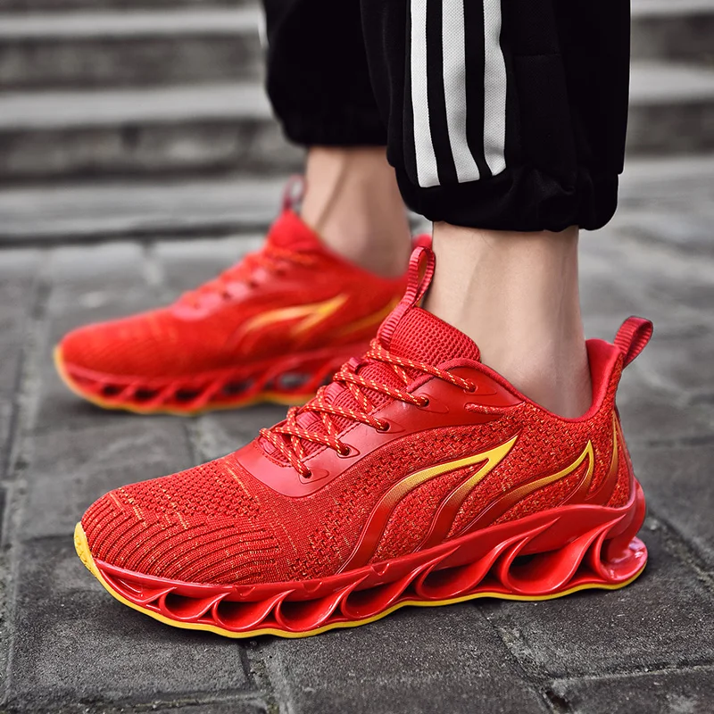 

Newest Sneakers Men Fashion Flame Blade Running Shoes Personality Outdoor Male Sports Shoes Walking Trainers Zapatos De Hombre