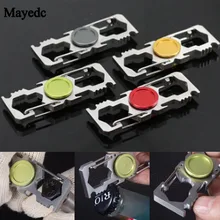Multi Equipment Finger Hand Spinner Spiner Toys Pocket Wrench Keychain Hanging buckle camping Survival Kit, Bottle Wine Opener