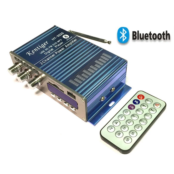 HY-502S мини-усилитель Bluetooth Многофункциональный USB диск SD карта плеер fm-радио с 3,5 мм разъем для наушников для автомобиля ПК