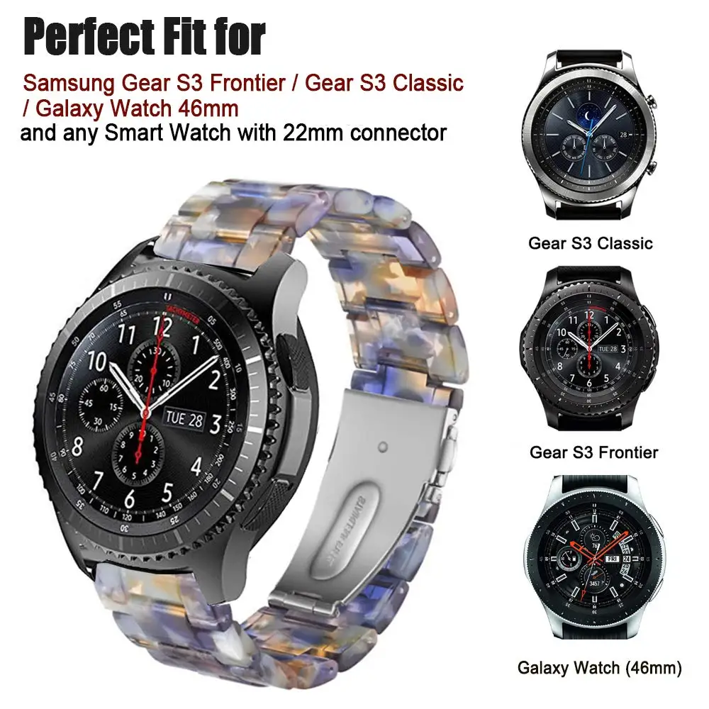 22 мм ремешок для samsung Galaxy Watch 46 мм браслет pulseira Watch Band для samsung gear S3 Classic/S3 Frontier/huawei watch GT