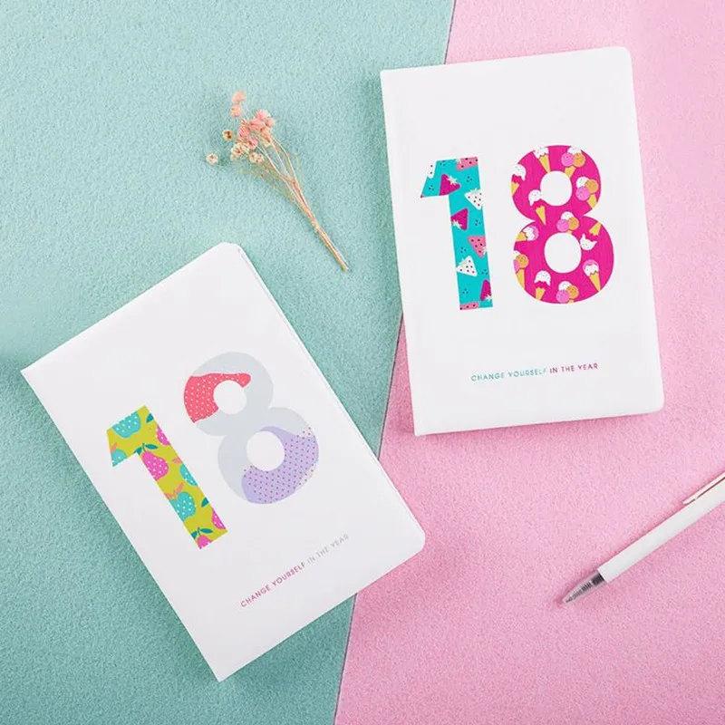 

Coloffice 1PC Creative Simple Friut A5 Notebook Efficiency Manual Notepad Hand Book 2018 Schedule Planner Journal Stationery
