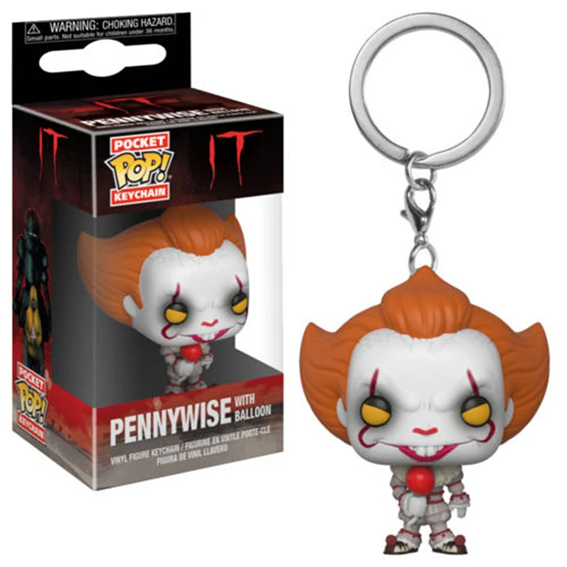 Зеленый FUNKO POP Стэн ли Натан Леви Капитан Marvel ночной король призрак это Pennywise Карманный Брелок фигурка игрушки для детей - Цвет: Зеленый