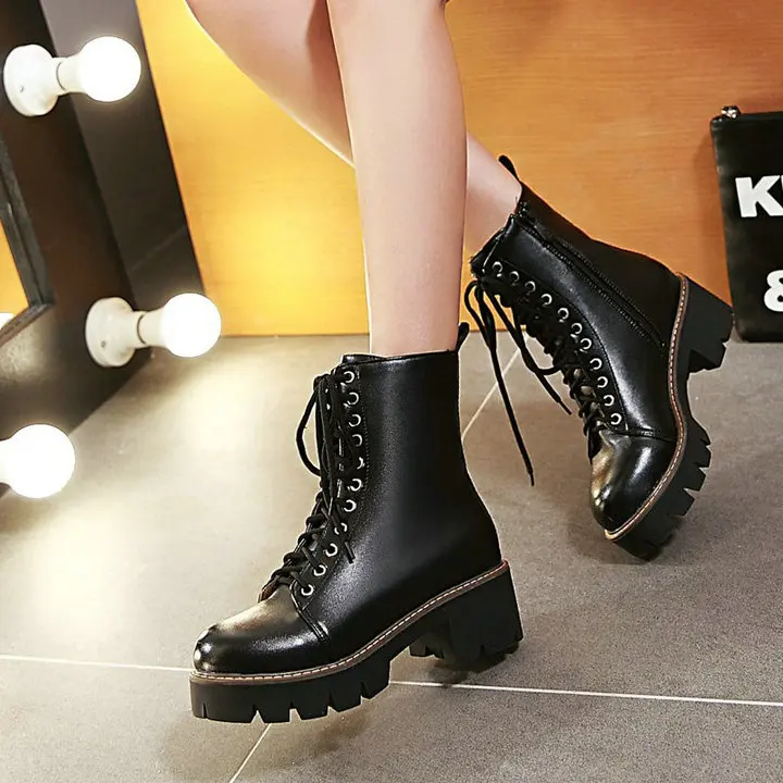 Сезон весна-осень; женские ботинки; Ботильоны на низком квадратном ...