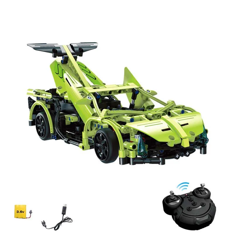 

453pcs Technic RC Remote Control Sportscar Racing Car Building Block Brick Lamborghinied poison racer kids toys gifts
