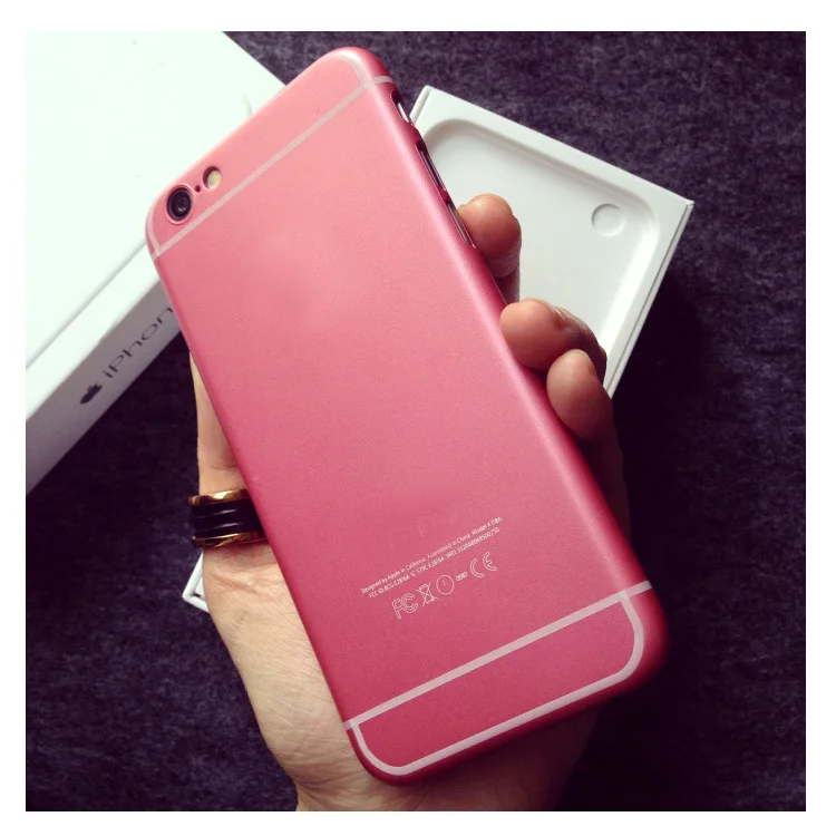 HOT Pink Back Bags For iphone 6 plus 5.5 Hard Matte Mobile Phone Covers
