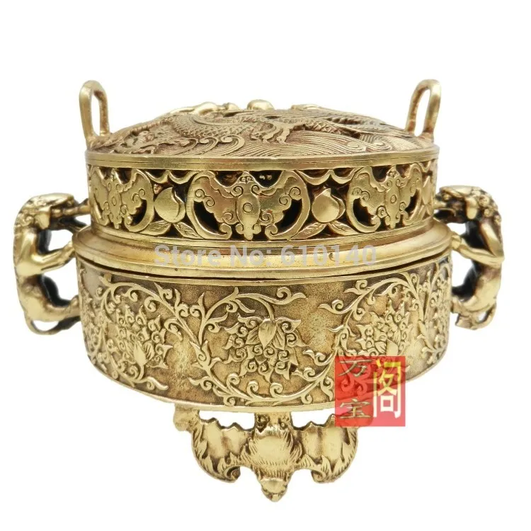 

Copper Dragon incense incense smoke bat gifts Seiko Casting Home Decoration