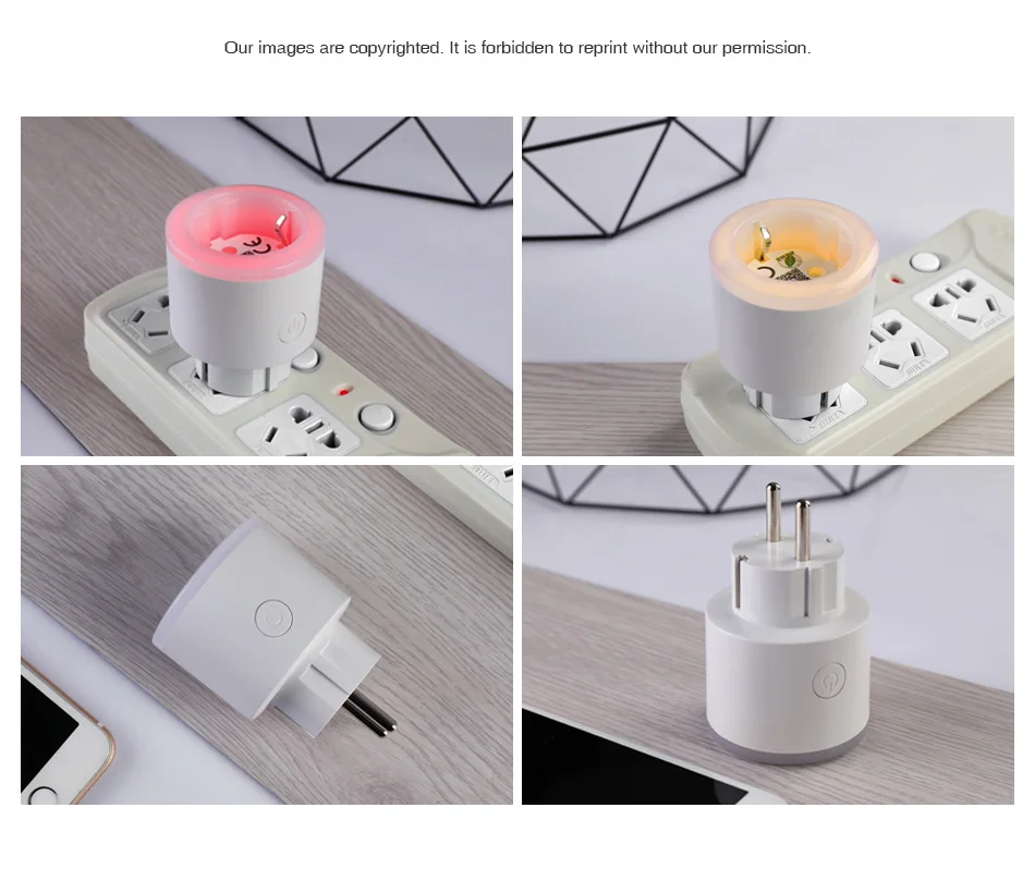 ET Smart Plug Wi-Fi розетка с переключателем телефон приложение голосовой пульт дистанционного управления монитор умный переключатель синхронизации Встроенный светодио дный светодиодный свет сцены