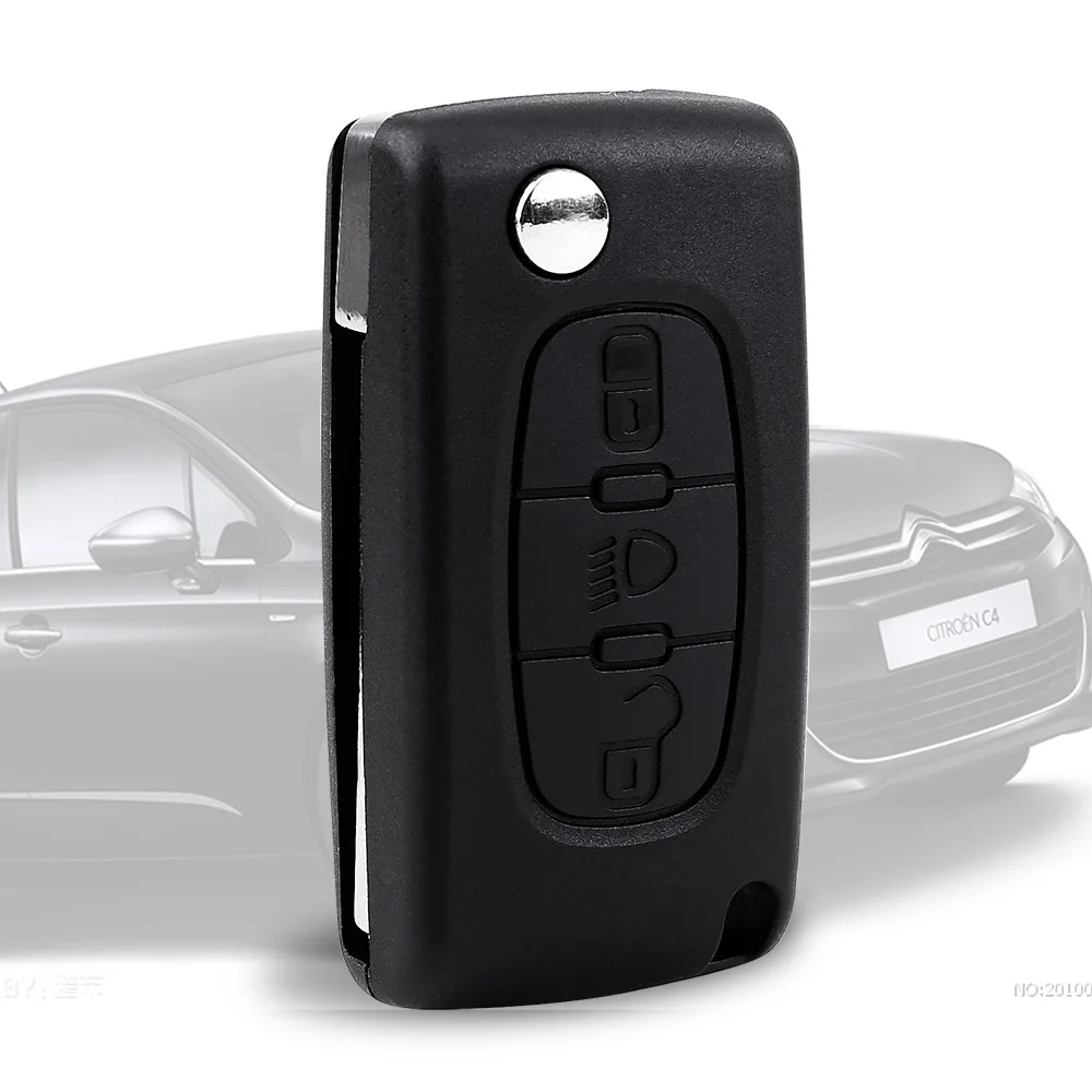 Чехол для CITROEN C2/C3/C4/C5/C6 складной чехол с тремя кнопками автомобильной