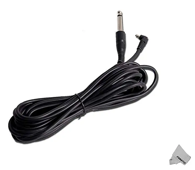 

Fomito Flash Sync Cable 5m /15 feet - 6.35mm (1/4 inch) Male PC Studio Strobe Trigger Camera Lighting for Godox Neewer Yongnuo