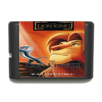 

Lion King 3 16 bit MD Game Card For Sega Mega Drive For Genesis