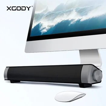 

XGODY IP08 Powerful Soundbar for TV PC Wireless Speaker Bluetooth with Mic Handsfree TF Card Player Work with Samsung TV