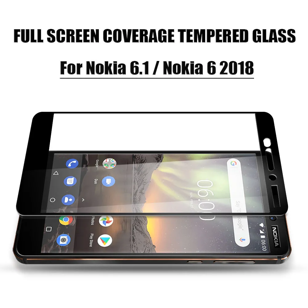 KNO1392_4_Full Screen Cover Tempered Glass for Nokia 6.1 Nokia 6 2018 5.5 inch